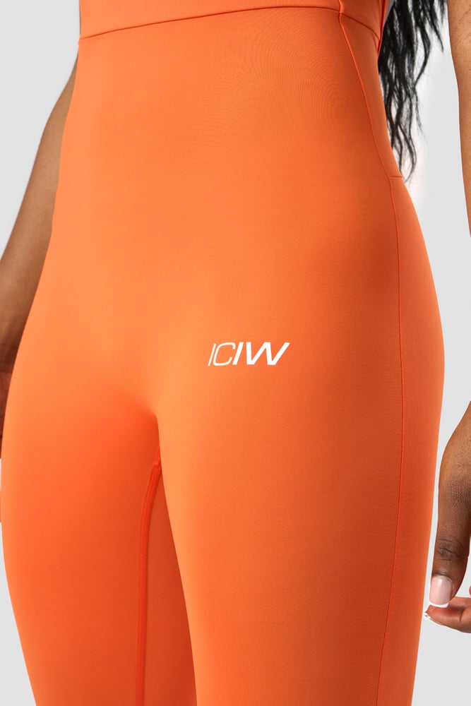 scrunch jumpsuit orange