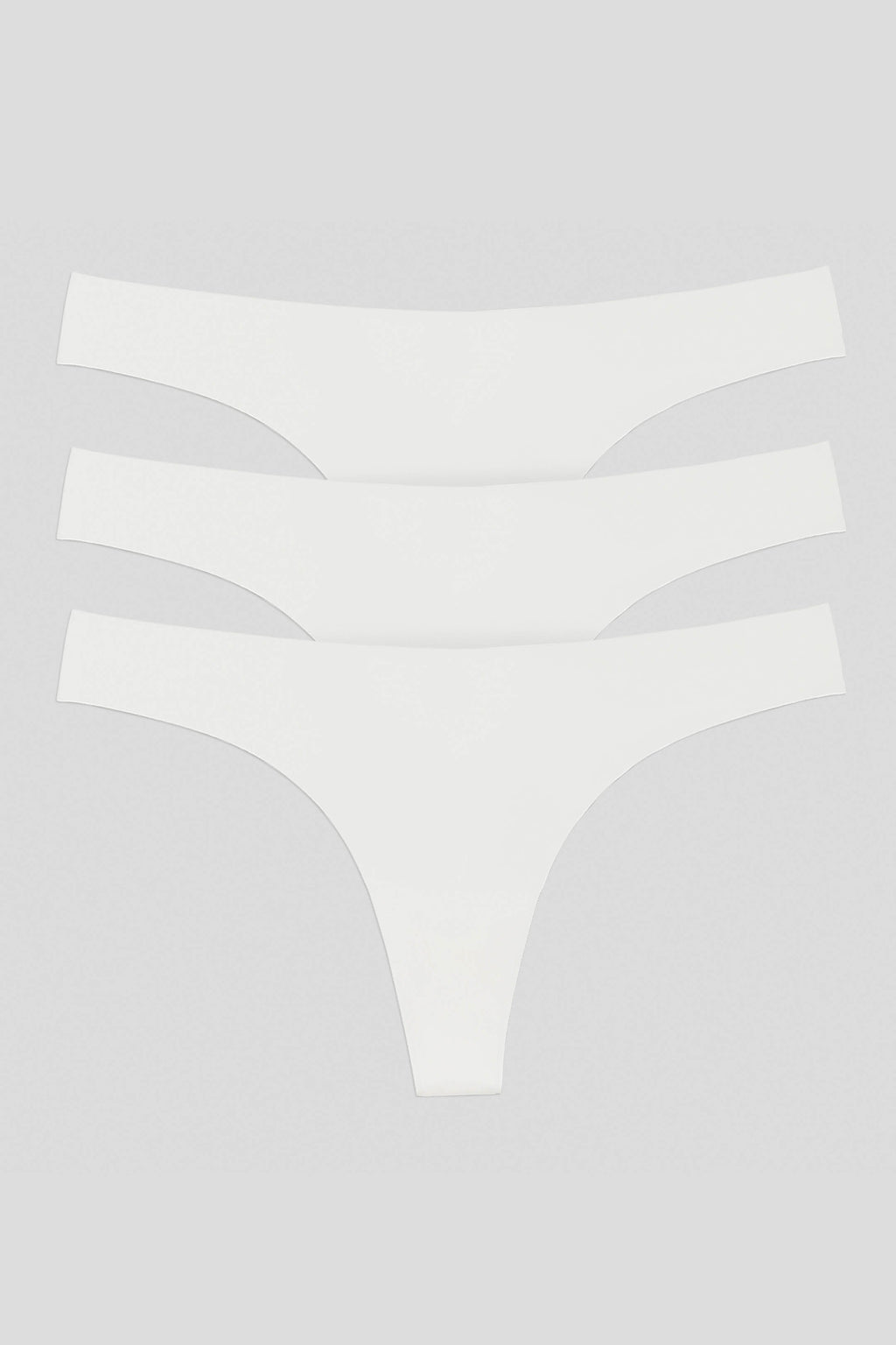 3-Pack White Like Nothing Thong - for dame - Famme - Thong