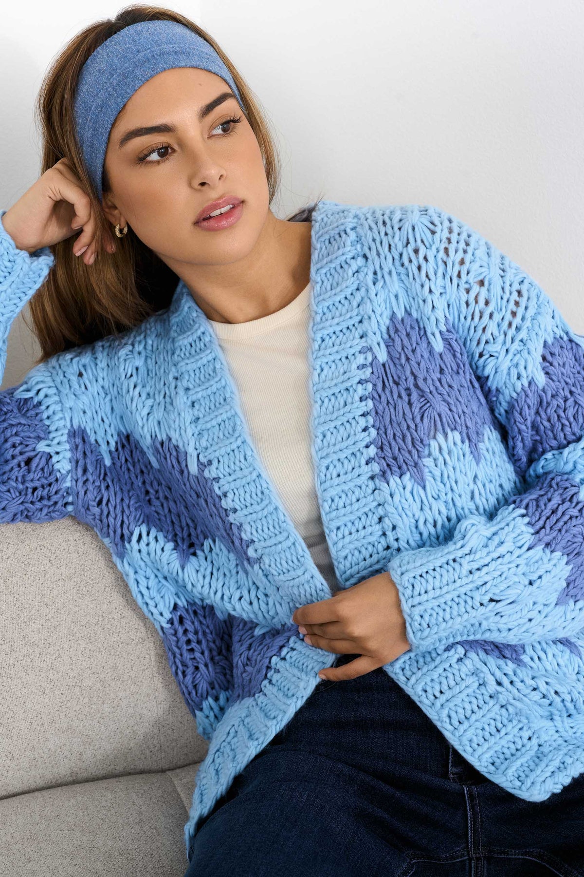 Chunky strikkejakke