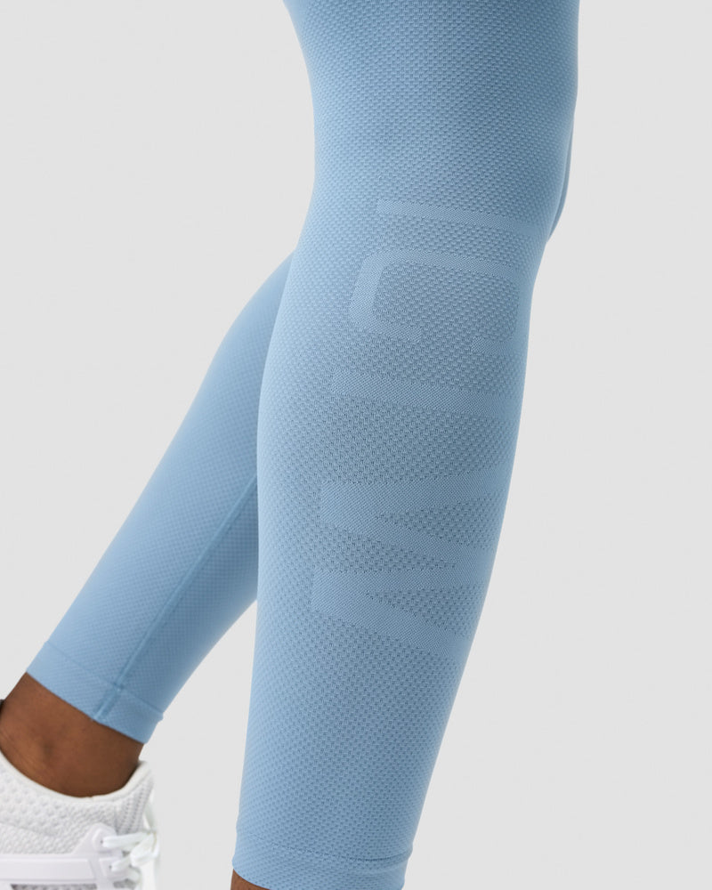 define seamless scrunch tights dusty blue