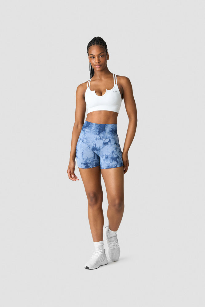 define seamless tie dye shorts wmn urban blue