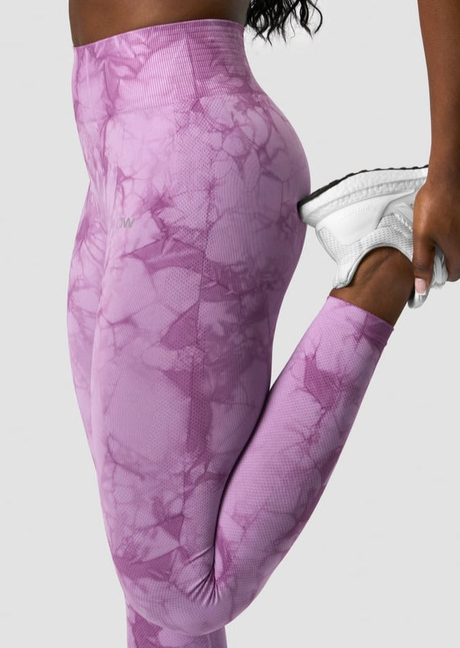 Define Seamless Tie Dye Tights - Lavender - for kvinde - ICANIWILL - Tights