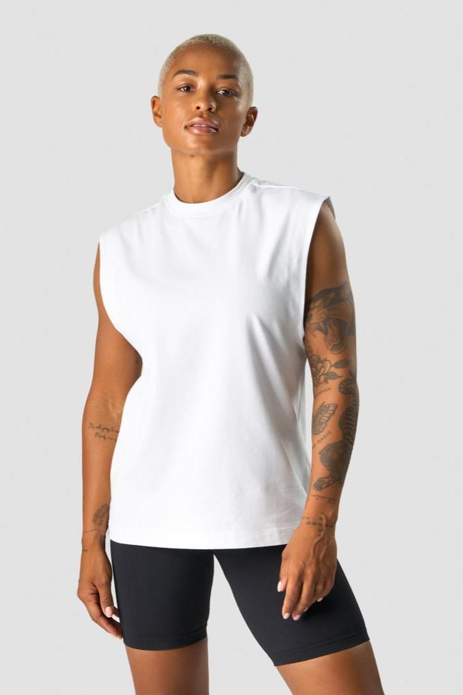 everyday cotton tank top white