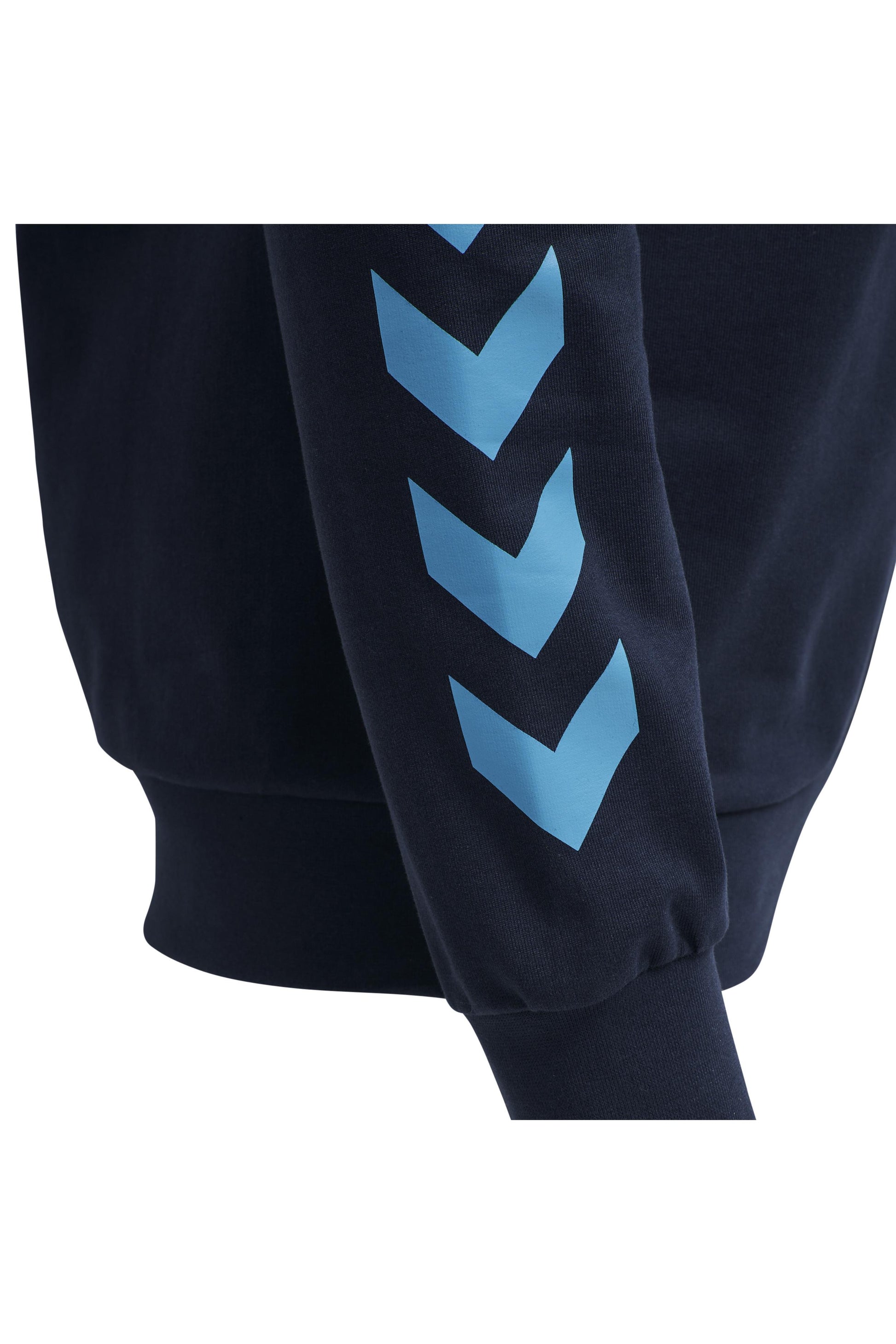 HUMMEL - Hmlaction Cotton Hoodie - Black Iris/atomic Blue