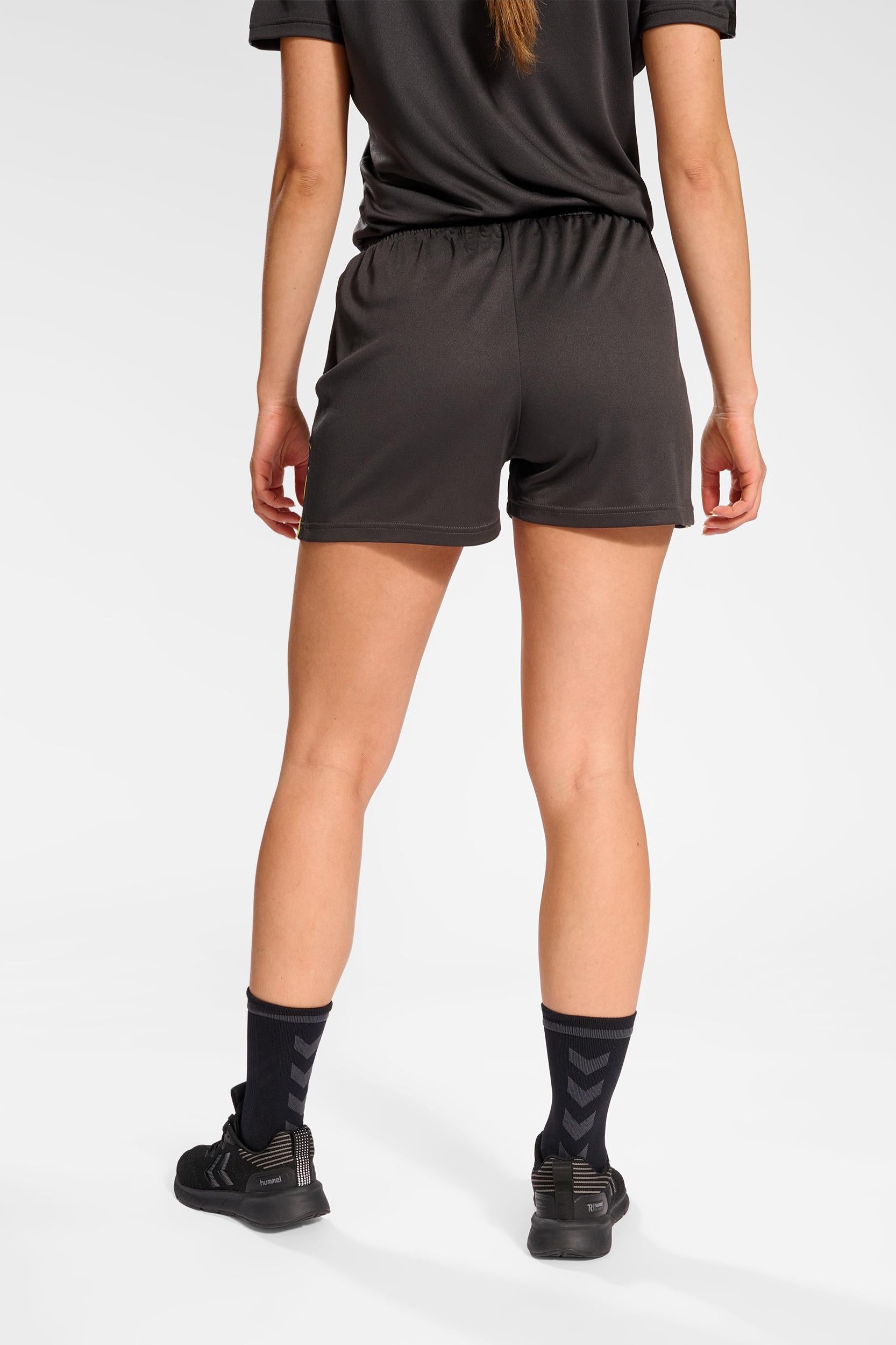 HUMMEL - Hmlactive Pl Shorts Woman - Obsidian/sulphur Spring