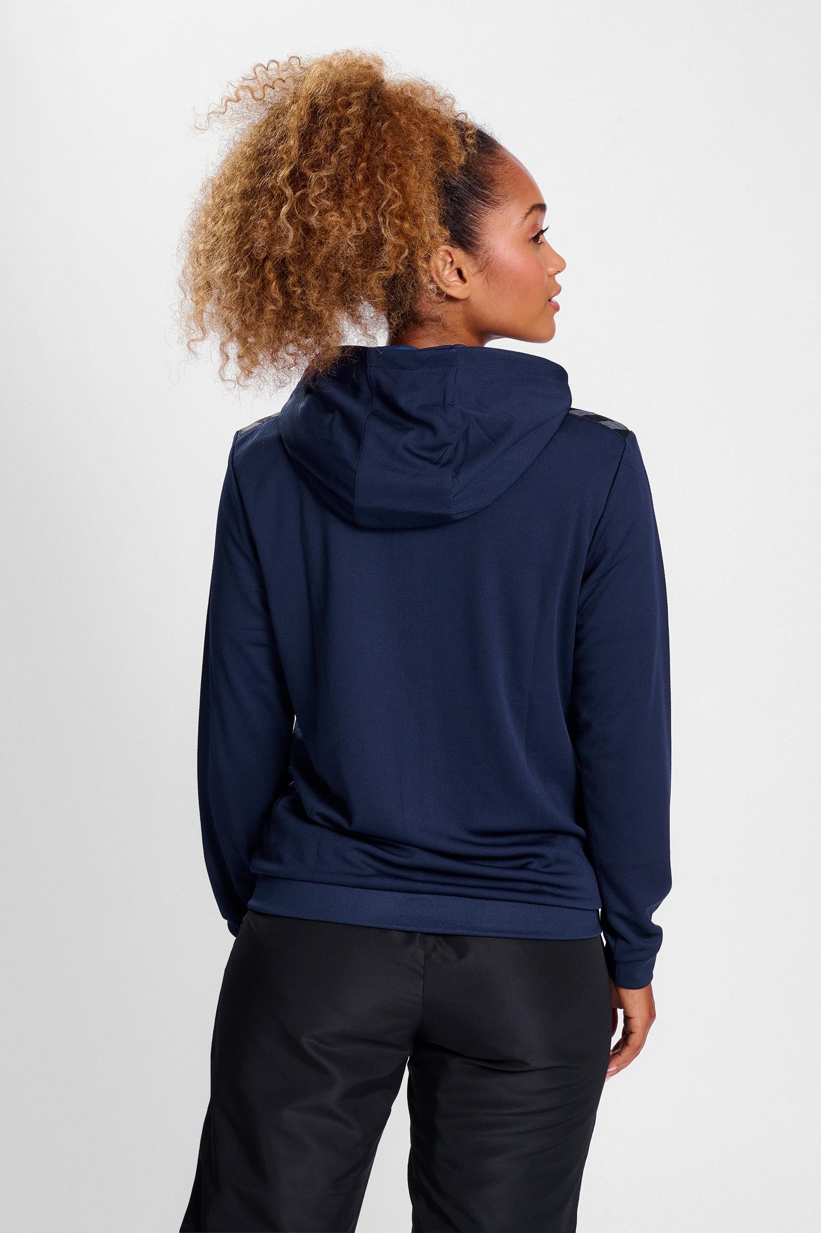 HUMMEL - Hmlauthentic Pl Zip Hoodie Woman - Marine