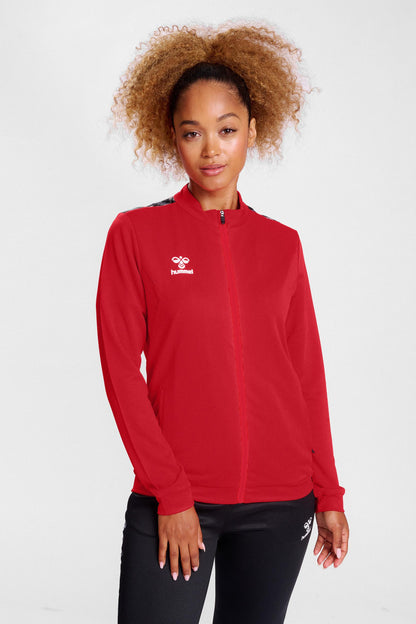 HUMMEL - Hmlauthentic Pl Zip Jacket Woman - True Red