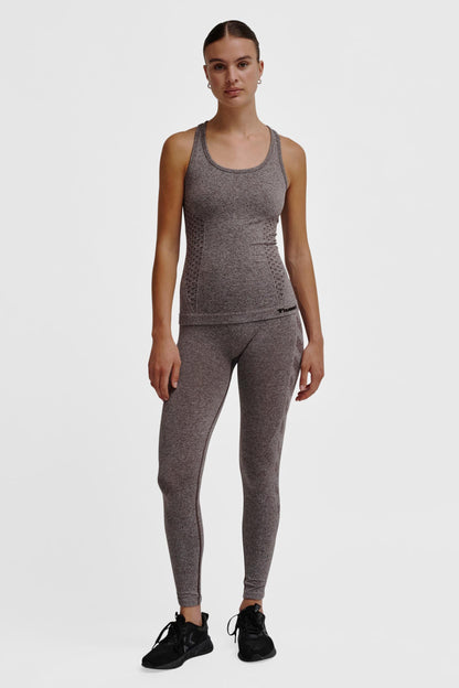 HUMMEL - Hmlci Seamless Top - Chocolate Plum Melange