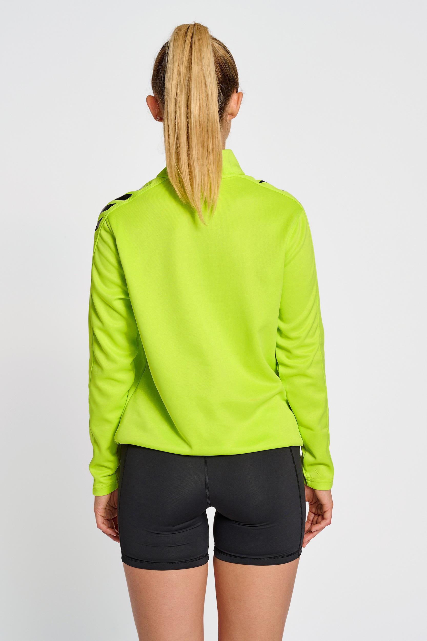 HUMMEL - Hmlcore Xk Half Zip Sweat Woman - Lime Popsicle