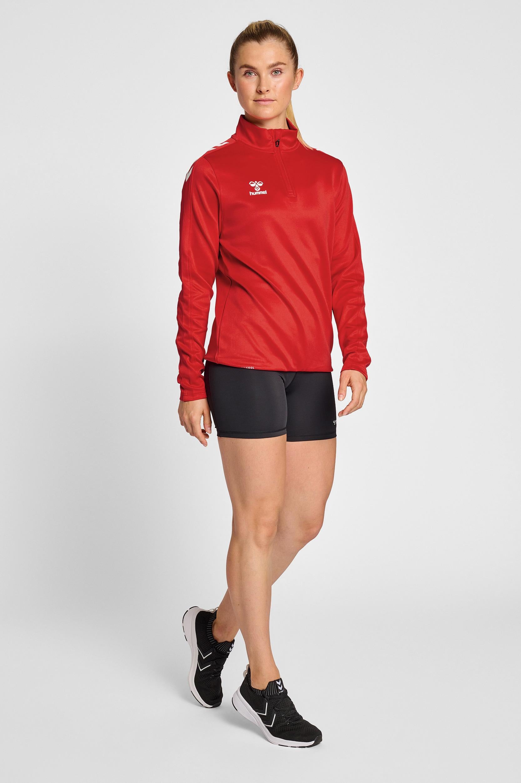 HUMMEL - Hmlcore Xk Half Zip Sweat Woman - True Red