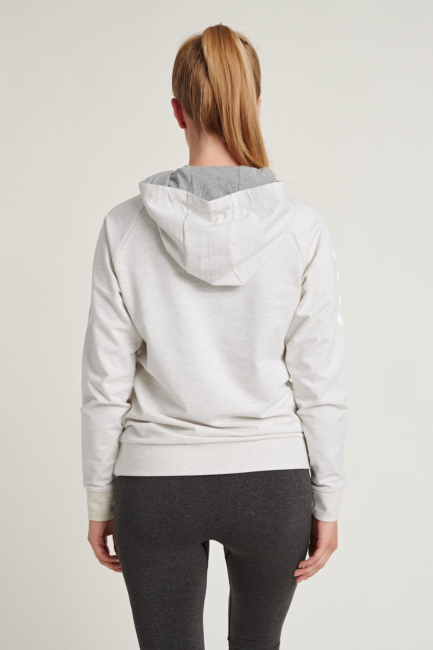 HUMMEL - Hmlgo Cotton Hoodie Woman - Egret Melange