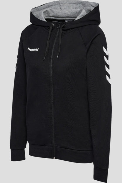 HUMMEL - Hmlgo Cotton Zip Hoodie Woman - Black