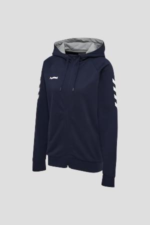 HUMMEL - Hmlgo Cotton Zip Hoodie Woman - Marine