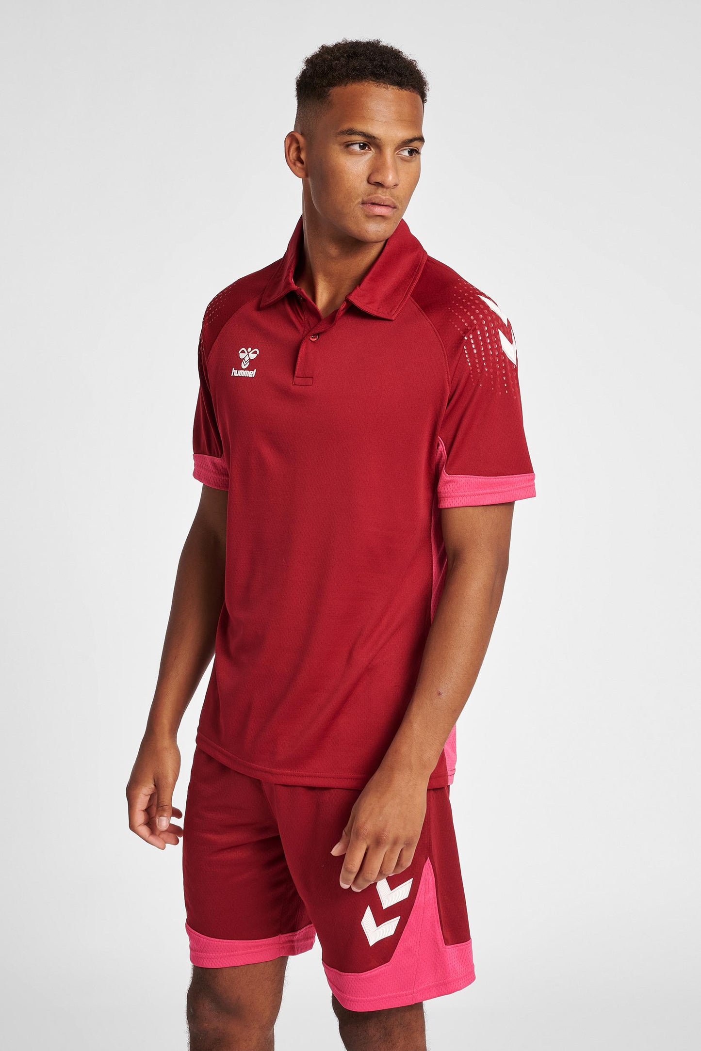 HUMMEL - Hmllead Functional Polo - Biking Red