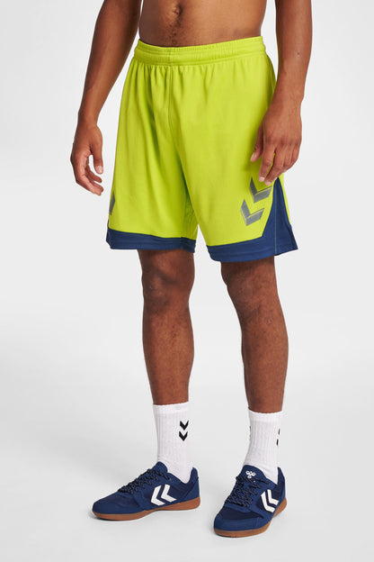 HUMMEL - Hmllead Poly Shorts - Lime Punch