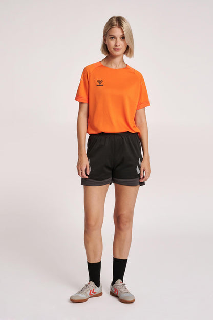 HUMMEL - Hmllead Womens S/s Poly Jersey - Orange Tiger