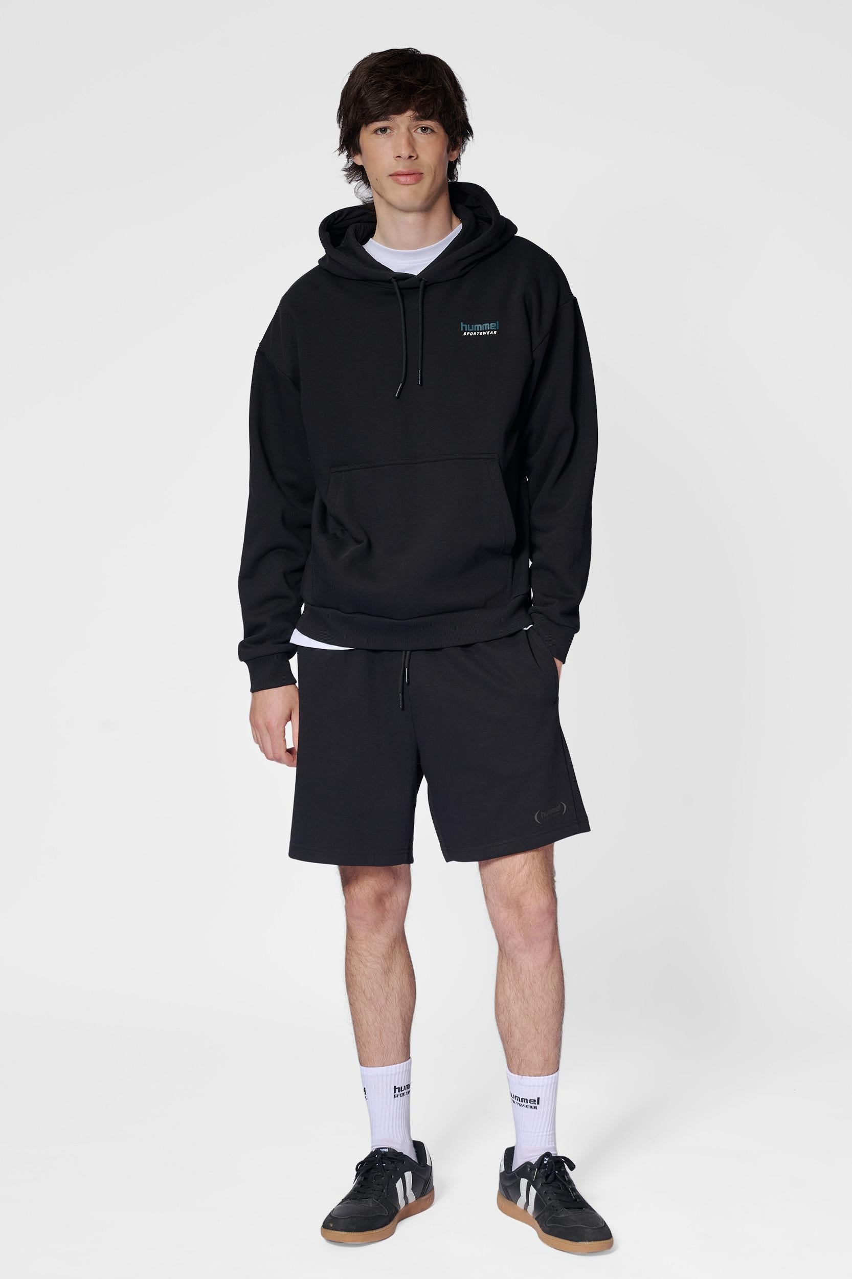 HUMMEL - Hmlloose Hoodie Sportswear - Black