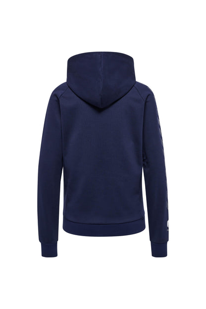 HUMMEL - Hmlmove Grid Cotton Zip Hoodie Woma - Marine