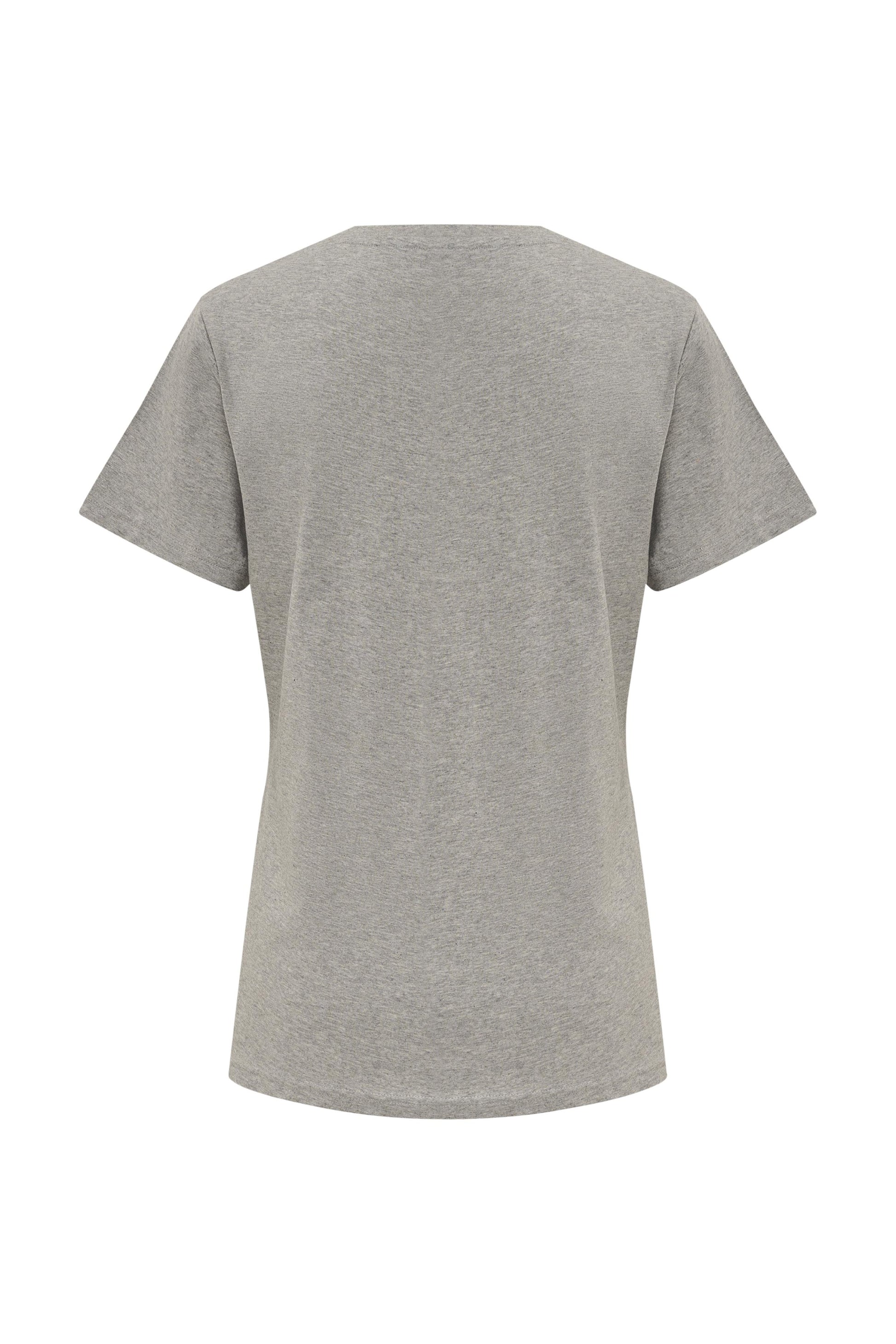 HUMMEL - Hmlred Basic T-shirt S/s Woman - Grey Melange