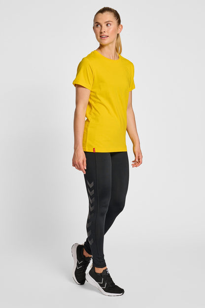 HUMMEL - Hmlred Heavy T-shirt S/s Woman - Empire Yellow