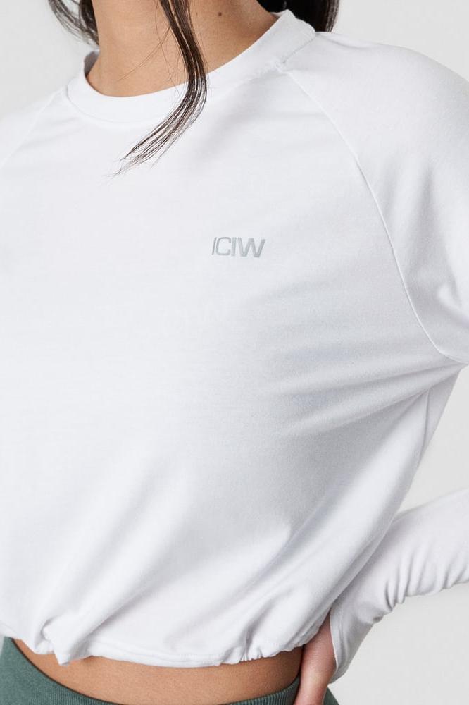 ICANIWILL - Define Cropped Adjustable Long Sleeve - White