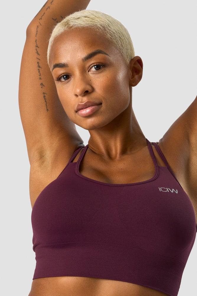 ICANIWILL - Define Seamless Sports Bra - Maroon