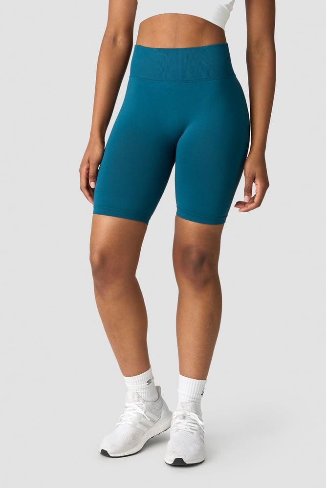 ICANIWILL - Define Seamless V-shape Biker Shorts - Teal Blue