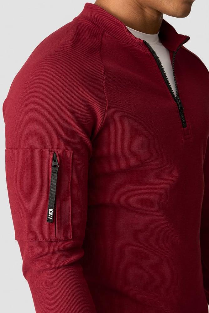 ICANIWILL - Shourai 1/4 Zip Ls - Blood Red