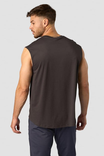 ICANIWILL - Stride Sleeveless T-shirt - Charcoal