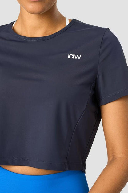 ICANIWILL - Training Cropped T-shirt - Navy