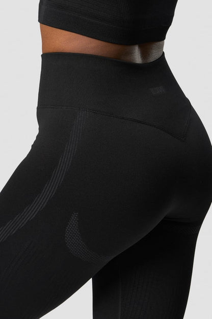 impact seamless v-shape tights black