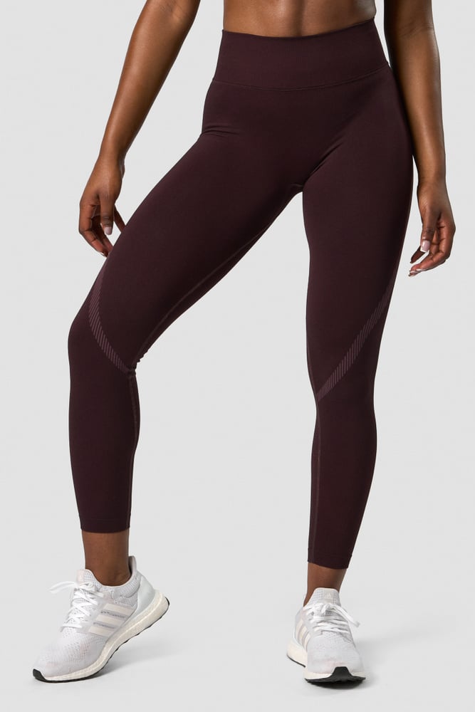 impact seamless v-shape tights burgundy