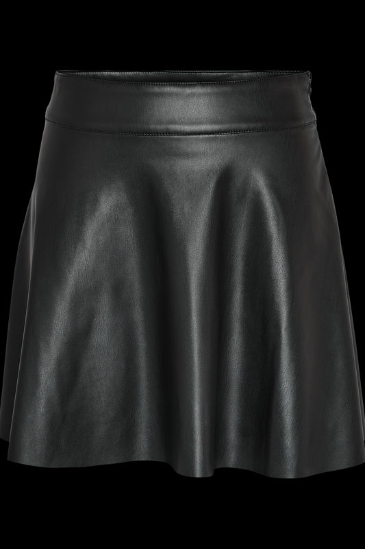 NOISY MAY - Andy Pu Hw Flared Skirt Wvn - Black