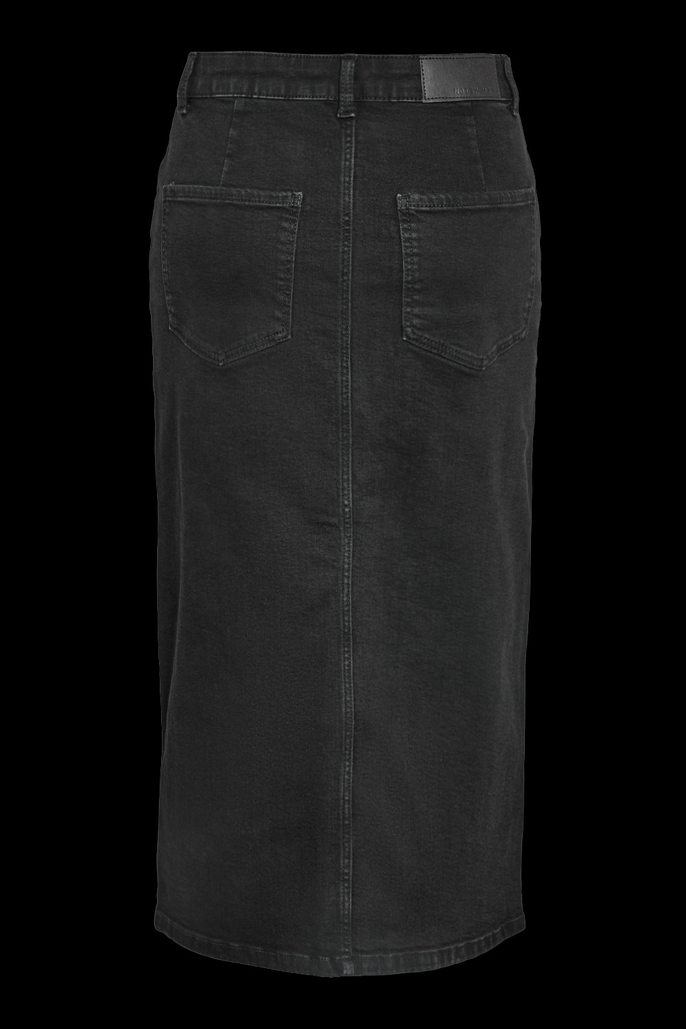 NOISY MAY - Kath Nw Slit Midi Skirt - Black