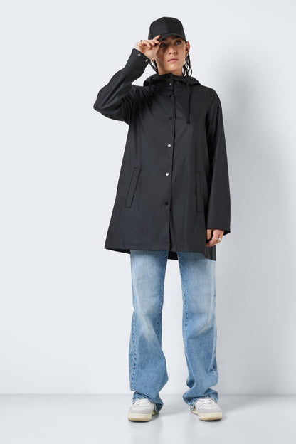 NOISY MAY - Sky L/s A-line Raincoat - Black