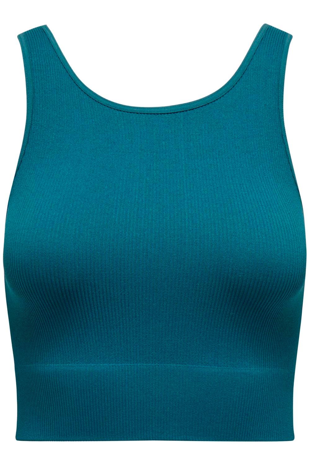 ONLYPLAY - Jaia Life Un Sl Seam Short Top - Turquoise