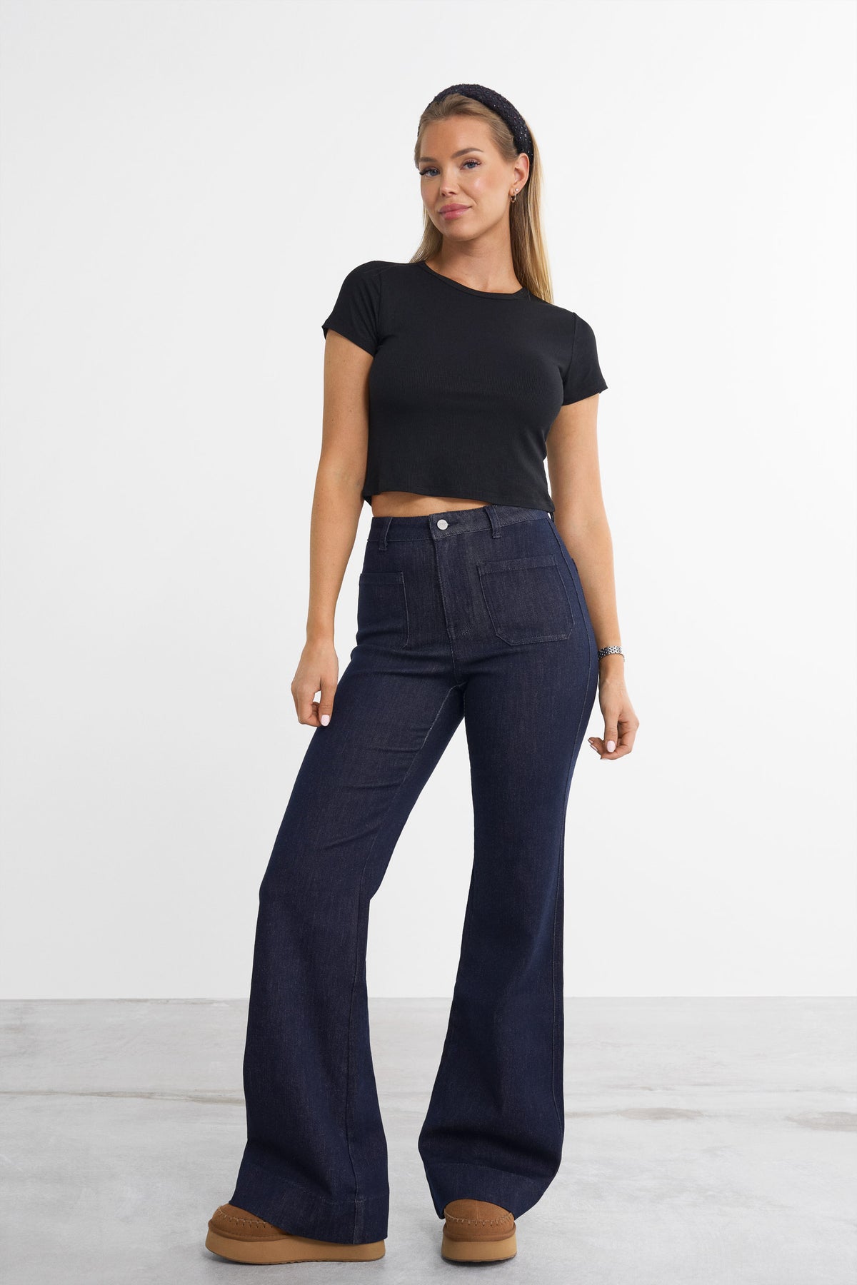 Retro utsvingt jeans