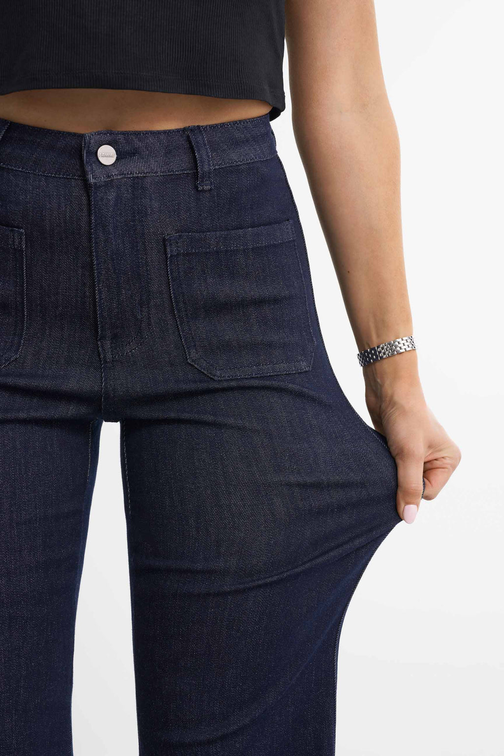 Retro utsvingt jeans