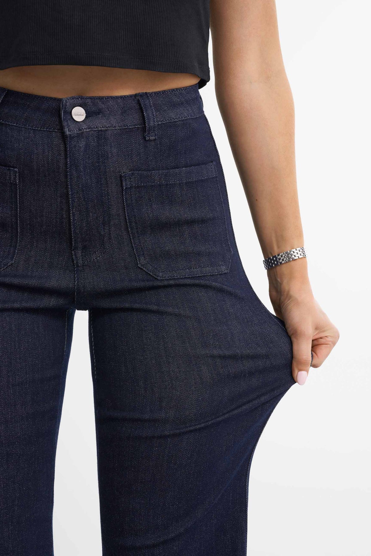 Retro utsvingt jeans