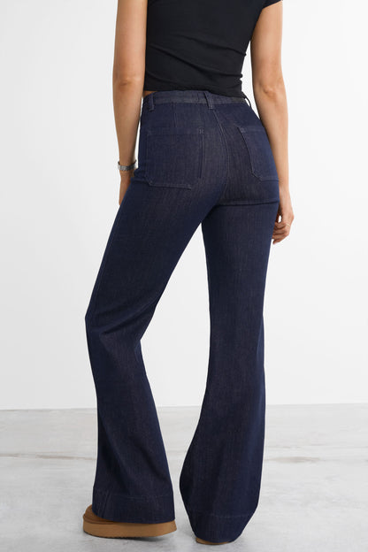 Retro utsvingt jeans