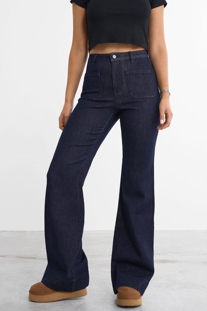 Retro utsvingt jeans