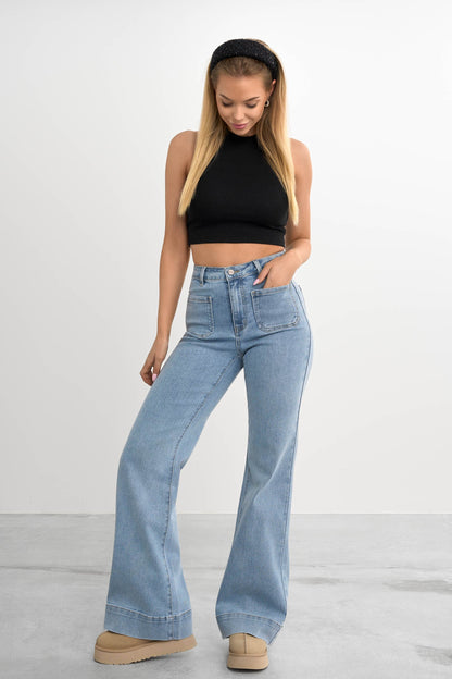Retro utsvingt jeans