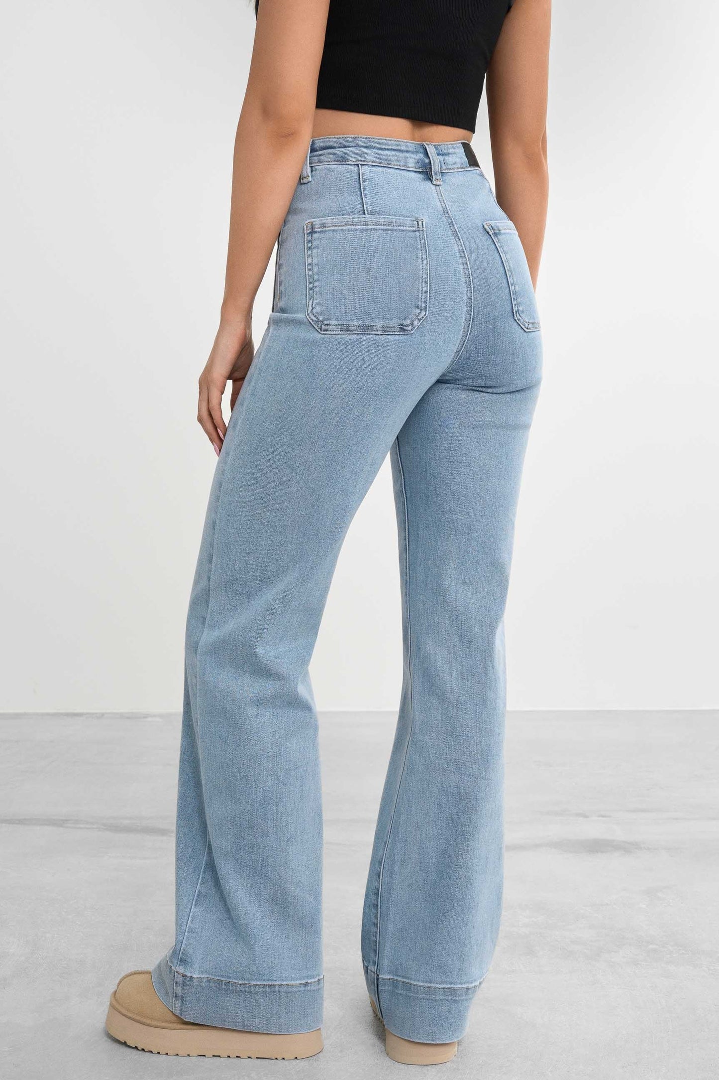 Retro utsvingt jeans