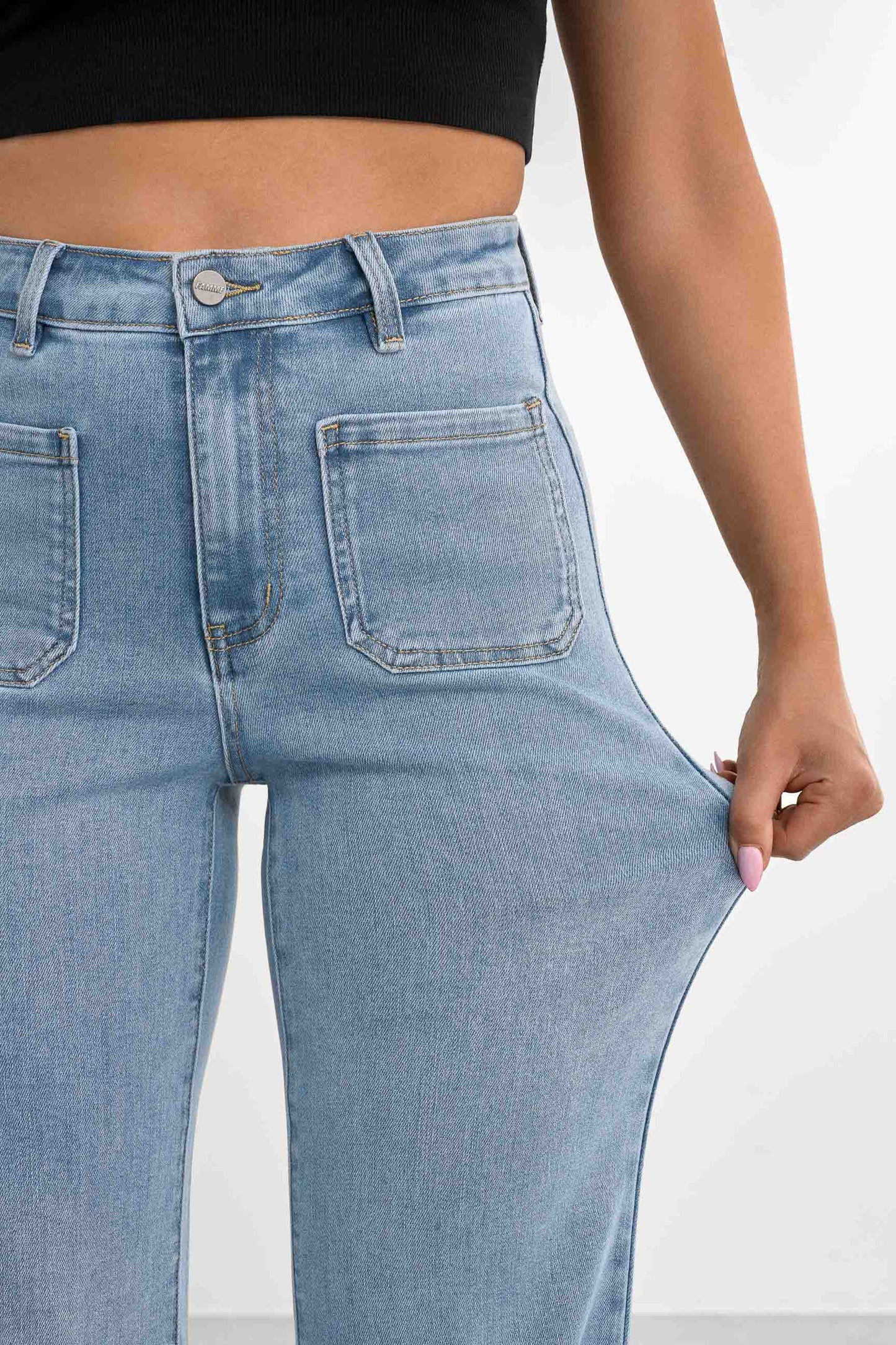 Retro utsvingt jeans