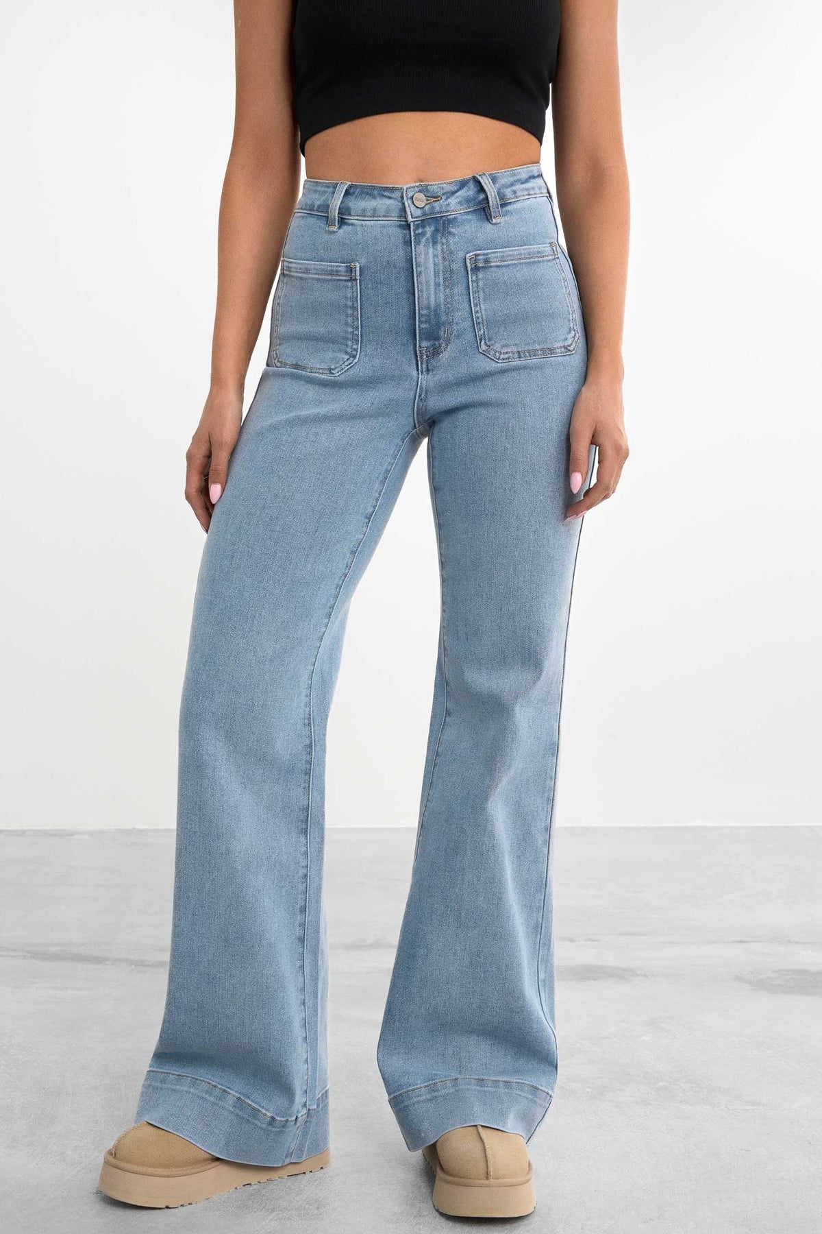 Retro utsvingt jeans
