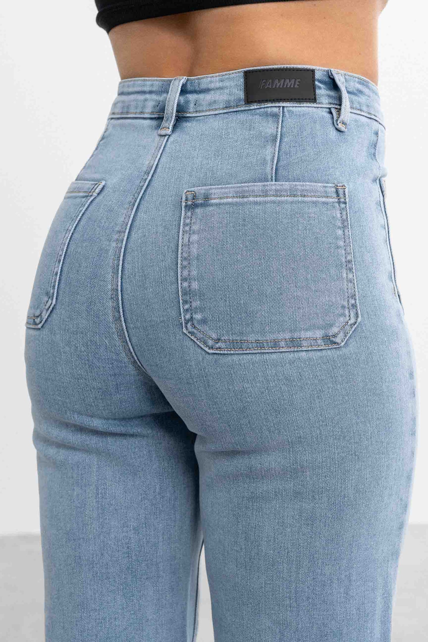 Retro utsvingt jeans