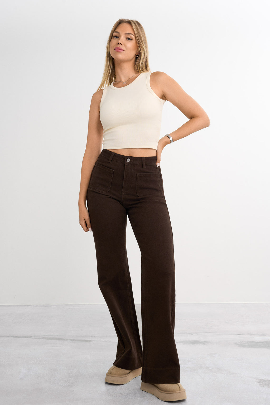 Retro utsvingt jeans