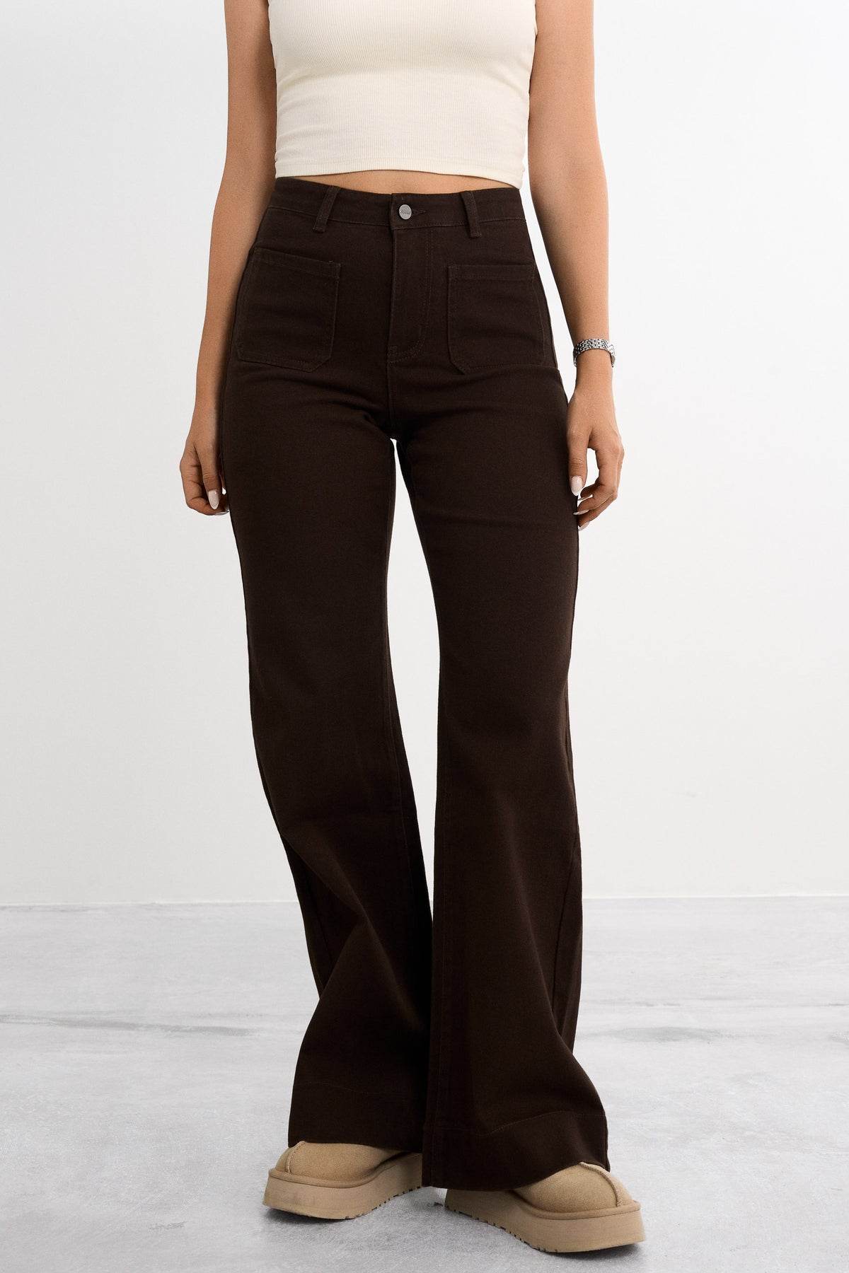 Retro utsvingt jeans