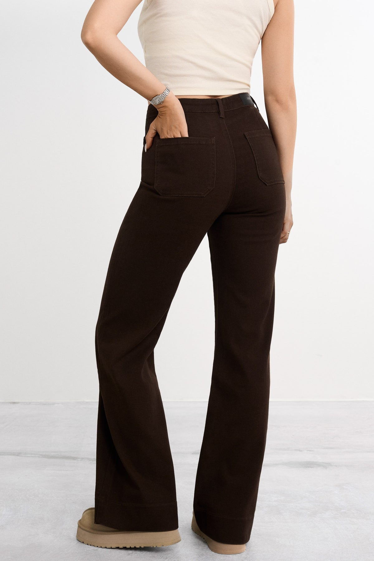 Retro utsvingt jeans