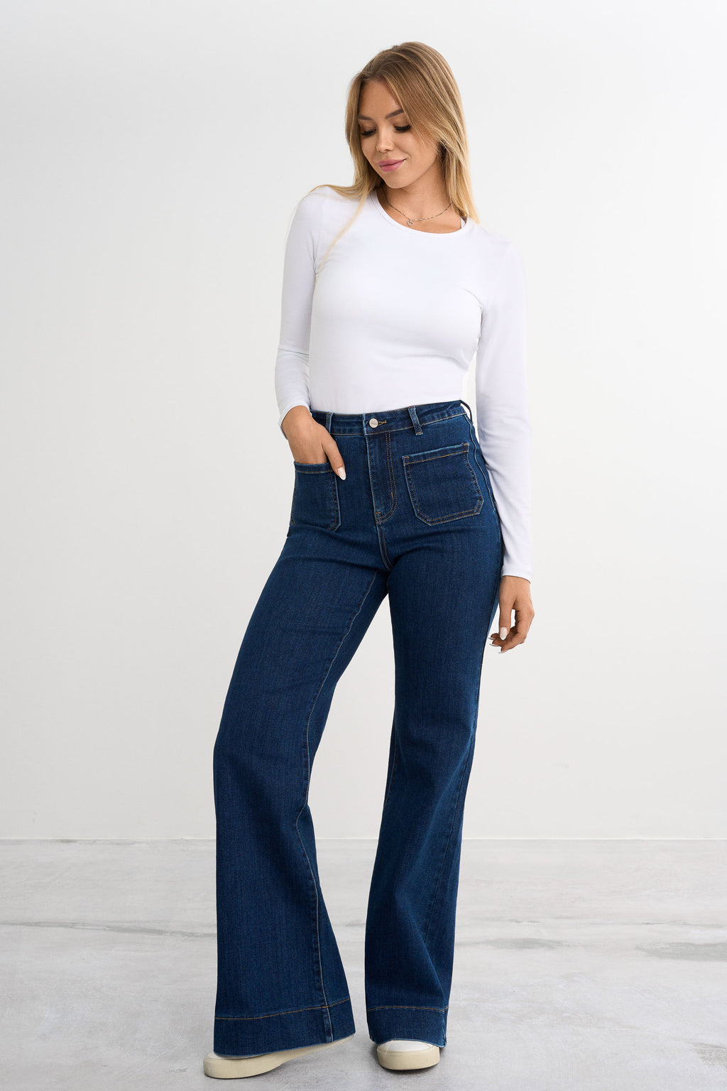 Retro utsvingt jeans